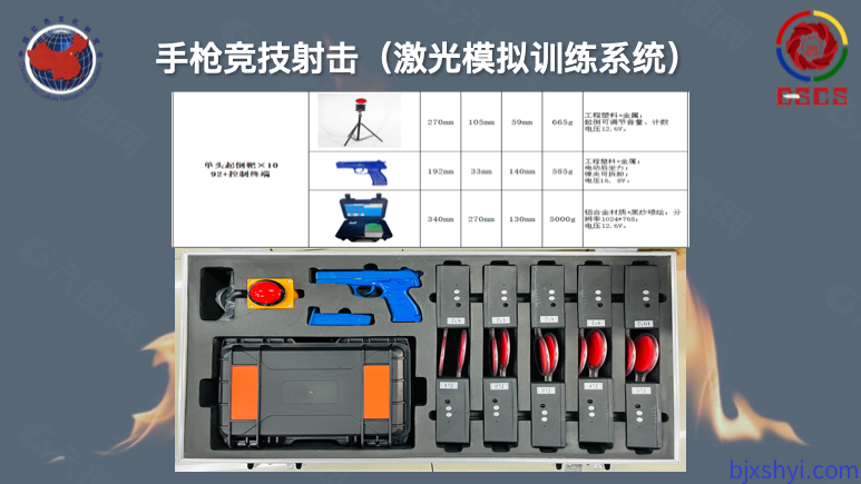 DSCS 国防体育竞技射击使用的手枪激光模拟训练系统